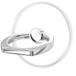 TACOMEGE Transparent Clear Phone Ring Grips Holder Kickstand, Finger Ring Stand for Cell Phone Tablet Case Accessories(Round-Clear) (1)