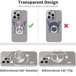 TACOMEGE Transparent Clear Phone Ring Grips Holder Kickstand, Finger Ring Stand for Cell Phone Tablet Case Accessories(Round-Clear) (1)