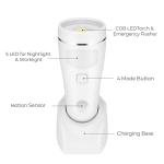 Pwysara Multi-Function Motion Sensor Night Light, LED Emergency Lights for Home Power Failure, Rechargeable Plug in Flashlights for Household (2 Pack)