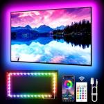 KANTUTOE TV LED Backlight, 9.84ft LED Lights for 32-45 Inch TV, RGB TV Backlight with Remote, Music Sync Bluetooth APP Control Strip Lights USB Powered for Bedroom Gaming Room Decor