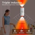 Rechargeable RGB Motion Sensor Night Light, Color Changing LED Night Light with Stick-on Magnet, 4-Level Adjustable Brightness, Nightlights for Bedroom, Bathroom, Hallway, Stairs, Closet, 2-Pack