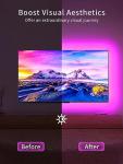 KANTUTOE TV LED Backlight, 9.84ft LED Lights for 32-45 Inch TV, RGB TV Backlight with Remote, Music Sync Bluetooth APP Control Strip Lights USB Powered for Bedroom Gaming Room Decor