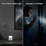 Dawnrise 3 Pack 5-in-1 Power Failure Night Light, Multifunctional Motion Sensor Nightlights, Plug in Night Lights, Emergency Lights for Home,Rechargeable Flashlights for Blackout,Hurricane