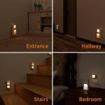 Dawnrise 3 Pack 5-in-1 Power Failure Night Light, Multifunctional Motion Sensor Nightlights, Plug in Night Lights, Emergency Lights for Home,Rechargeable Flashlights for Blackout,Hurricane