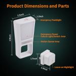 Dawnrise 3 Pack 5-in-1 Power Failure Night Light, Multifunctional Motion Sensor Nightlights, Plug in Night Lights, Emergency Lights for Home,Rechargeable Flashlights for Blackout,Hurricane