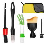 Vidspl Car Interior Duster Detail Brush Cleaning Kit, Soft Microfiber Towels Dashboard Air Vent Crevice Dusting Detail Cleaner Interior Accessories Tools for Car Decoration Auto Truck SUV RV