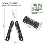 NexTool Keychain Multitool, Mini Sailor Scissors, 10 in 1 Mini Multitool with EDC Pocket Knife, Mini Pliers, Bottle Opener and Screwdriver for Fishing, Camping, Gifts for Men on Christmas, Birthday