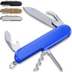 Small Pocket Knife 6 in 1 - Keychain Multitool - Compact Kids Pocket Knife with Bottle Opener, Can Opener, Corkscrew, Phillips Screwdriver - EDC Gift for Men, Women, Camping, Hiking, Travel - 5005 BL