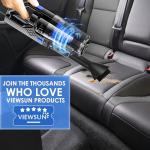 Viewsun Car Cleaning Kit, Car Interior Detailing Kit with High Power Handheld Vacuum, Detailing Brush Set, Windshield Cleaner, Cleaning Gel, Complete Auto Accessories for Men, Women