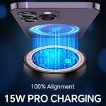 Coolpow for MagSafe Car Mount Charger【Ultra Magnet】Magnetic Phone Holders for Your Car Charger【Windshield+Vent+Dash】Magnetic Wireless Car Phone Holder Charger Car Mount for iPhone 17 Pro Max 16 15 14