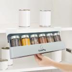 gomfily Kitchen Spice Jar Rack Drawer Under Cabinet Space Rack Organizer Stylish Unique Modern Kitchen Gudget with Stickers