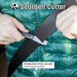 Compact Vehicle Emergency Multi-Tool - Rescue-Grade Tungsten-Carbide Glass Breaker & Seatbelt Cutter for Car Rescue and Roadside Safety - Auto Emergency Preparedness Tool - Keyport Escape Tool Kit