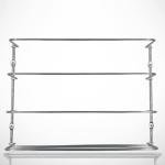 Evelots Kitchen Wrap Organizer - 2 Pack - Hold up to 4 Plastic, Foil, Paper, Wax - Cabinet Door, Wall Rack Basket - Sandwich, Freezer, Food Bag Storage - Laundry Supplies - Plastic Coated Metal