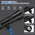 KnLnny Ware Automotive Escape Tool, Window Breaker,Seatbelt Cutter, Car Flashlight,Emergency Kit Self Defense Accessories, 5 in1 Auto Tactical Gear, SOS Flashing, USB Charging, Magnetic Attraction