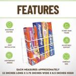 Evelots Kitchen Wrap Organizer - 2 Pack - Hold up to 4 Plastic, Foil, Paper, Wax - Cabinet Door, Wall Rack Basket - Sandwich, Freezer, Food Bag Storage - Laundry Supplies - Plastic Coated Metal