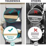 YOUDENOVA Hanging Closet Organizer and Storage, 6-Shelf Closet Hanging Storage Shelves, Grey