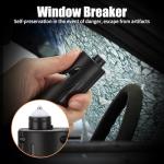 KnLnny Ware Automotive Escape Tool, Window Breaker,Seatbelt Cutter, Car Flashlight,Emergency Kit Self Defense Accessories, 5 in1 Auto Tactical Gear, SOS Flashing, USB Charging, Magnetic Attraction