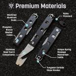 Compact Vehicle Emergency Multi-Tool - Rescue-Grade Tungsten-Carbide Glass Breaker & Seatbelt Cutter for Car Rescue and Roadside Safety - Auto Emergency Preparedness Tool - Keyport Escape Tool Kit