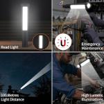 KnLnny Ware Automotive Escape Tool, Window Breaker,Seatbelt Cutter, Car Flashlight,Emergency Kit Self Defense Accessories, 5 in1 Auto Tactical Gear, SOS Flashing, USB Charging, Magnetic Attraction