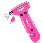 Yiader Window Breaker, 3-in-1 Emergency Escape Tool with Car Window Breaker and Seatbelt Cutter, Car Safety Hammer Car Essentials Tool for Women