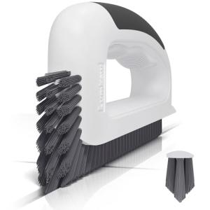 Lumkew Grout Cleaning Brush, V Shape Stiff Grout Cleaner Brush for Floors Tile Grout Scrubber Bathroom Shower Corner, 1 Pcs