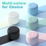 Bobtot Portable Bluetooth Speakers with Strap Easy to Carry, Wireless IPX5 Waterproof Mini Speaker with Loud Stereo Sound, 20 Hours Playtime, Rechargeable Battery, Built-in Microphone, Blue