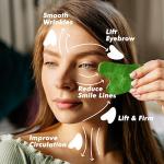 Ice Roller & Gua Sha Set, Skin Care for Face Wrinkles and Puffiness, Self Facial Massage Tools