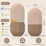 Ice Face Roller, Ice Cube Roller for Face，Facial Beauty Ice Roller Skin Care Tools,De-Puff Eye Bags, Reduce Migraine Pain（Brown）