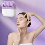 Ice Roller for Face and Eyes,Christmas Gifts for Women Mom,2 in 1 Face Roller and Travel Case,Facial Skin Care Tools,White Elephant Gifts(Purple)