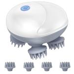 LeCoirrax Upgraded Electric Scalp Massager for Men Women, Handheld Cat Dog Pet Head Massager with 4 Massage Heads, 3 Speeds, Waterproof Massager for Soothing Muscles Joints, Hair Growth, Stress Relax