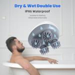 LeCoirrax Upgraded Electric Scalp Massager for Men Women, Handheld Cat Dog Pet Head Massager with 4 Massage Heads, 3 Speeds, Waterproof Massager for Soothing Muscles Joints, Hair Growth, Stress Relax