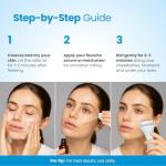 PLANTIFIQUE Facial Ice Roller - Puffiness Cryotherapy Skin Care Massage Tool - Stainless Steel Roller for Men & Women - Metal Massager for Face, Eyes and Body