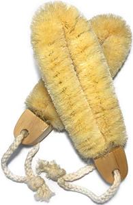 Mr.Cui'shop 2PACK Quality SISAL All Natural Spa Foot Brush with Wooden Handle - Dry or Wet Use - 7.3 inch Length - Exfoliates, Improves Blood Circulation, Cellulite Reduction