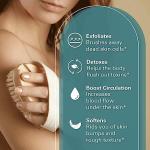 Firm Dry Brush & Shower Brush for Body - Handheld Back Scrubber Body Brush Exfoliator & Dead Skin Remover for Body Firm & Tighten Skin Improve Circulation for Men & Women by M3 Naturals