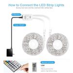 DAYBETTER Led Strip Lights Waterproof, 32.8ft(2 Rolls of 16.4ft) Led Tape Lights Color Changing 300 LEDs Light Strips Kit with 44 Keys Ir Remote Controller and 12v Power Supply for Indoor Outdoor Use