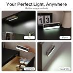 UMLAEN Motion Sensor Night Lights, 1800mAh Rechargeable Motion Activated Night Light, 6000K Battery Operated LED Sensor Light Indoor for Stair, Bedroom, Stairway, Hallway, Kitchen, Cabinet, Closet