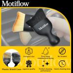 Motiflow 2 PCS Car Interior Detailing Brush, Car Detailing Supplies Soft Bristle Detailing Brush, Car Interior Cleaning Tool, Auto Detailing Brush Car Dashboard Cleaning Duster Brush (Black&Yellow)