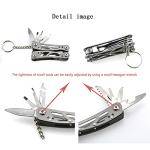 Small Multitool Pliers,Outdoor Pocket Multitools Mini Pliers,Best Gifts for Mens, Boys, Birthdays, Christmas, Friends, 15 In 1 Stainless Steel Accessible Tools(Grey)