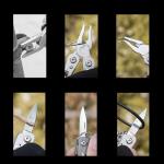 Small Multitool Pliers,Outdoor Pocket Multitools Mini Pliers,Best Gifts for Mens, Boys, Birthdays, Christmas, Friends, 15 In 1 Stainless Steel Accessible Tools(Grey)
