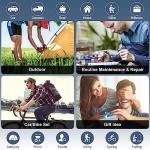 Bovgero Multitool Knife, 16 in 1 Pocket Knife, Handmade Multi Tool Knife, Birthday Christmas Gift for Men Women Him Her Boyfriend Girlfriend Dad Husband, Blue