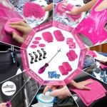 55PCS Pink Car Detailing Kit Interior Cleaner with High Power Handheld Vacuum, Car Wash kit with Detailing Brush Set,Car Interior Detailing Kit,Car Accessories for Cars,Gifts for Women
