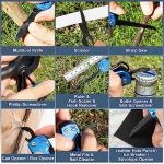 Bovgero Multitool Knife, 16 in 1 Pocket Knife, Handmade Multi Tool Knife, Birthday Christmas Gift for Men Women Him Her Boyfriend Girlfriend Dad Husband, Blue