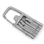 Generic 12 in 1 Keychain Multitool Screwdriver Bit Folding Multi Tool Bottle Opener Portable Pocket Tool for Outdoors Camping