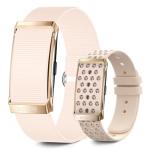 Smart Bracelet for Women, Wearable Health Activity Fitness Trackers, 24/7 Continuous Heart Rate/Blood Pressure/HRV/Stress Monitor, 24H Sleep Tracker, 170+ Sports Modes Smart Band with Free APP 2 Bands