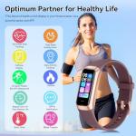 APPBYER Fitness Tracker with 24/7 Heart Rate, Blood Oxygen Blood Pressure Sleep Monitor, Activity Trackers 6 ATM Waterproof,Step Calorie Counter Pedometer Health Smart Watch for Women Men