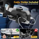 Phone Holders for Your Car 2025 Upgraded Military-Grade Strongest Suction & Stable Clamp Arm Car Phone Holder Mount 360°Adjustable for Dashboard, Windshield, Air Vent for iphone Samsung, Carbon Fiber