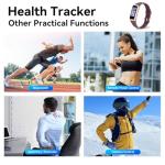 APPBYER Fitness Tracker with 24/7 Heart Rate, Blood Oxygen Blood Pressure Sleep Monitor, Activity Trackers 6 ATM Waterproof,Step Calorie Counter Pedometer Health Smart Watch for Women Men