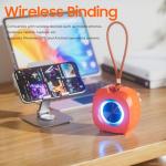 PEICHENG Speaker, Small Portable Bluetooth Wireless IPX5 Waterproof Shower Speaker,Loud Stereo Sound Deep Bass,TWS Paire, RGB Lights,Long Playtime for Outdoor Party, Great Gift, 1PCS(Orange)