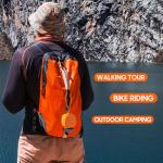 PEICHENG Speaker, Small Portable Bluetooth Wireless IPX5 Waterproof Shower Speaker,Loud Stereo Sound Deep Bass,TWS Paire, RGB Lights,Long Playtime for Outdoor Party, Great Gift, 1PCS(Orange)