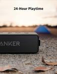 Anker Soundcore 2 Portable Bluetooth Speaker with Stereo Sound, Bluetooth 5, Bassup, IPX7 Waterproof, 24-Hour Playtime, Wireless Stereo Pairing, Speaker for Home, Outdoors, Travel